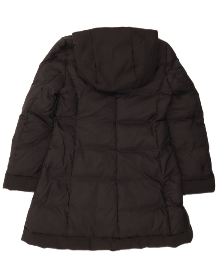 Cappotto imbottito con cappuccio da donna Benetton UK 10 piccolo nero