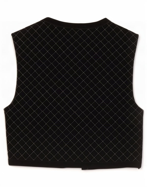 Gilet OPEN da donna C&A EU 38 cotone medio a quadri nero
