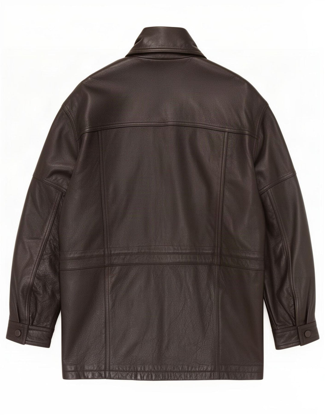 Cappotto in pelle da uomo Kartel UK 40 grande marrone
