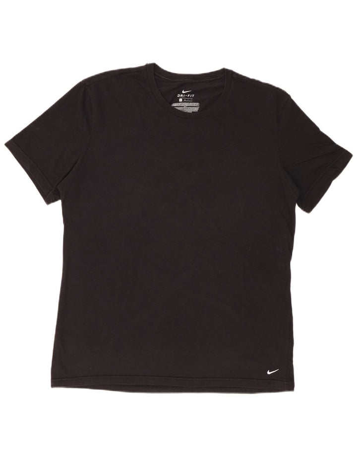 T-shirt NIKE da uomo Dri Fit Top XL in cotone nero