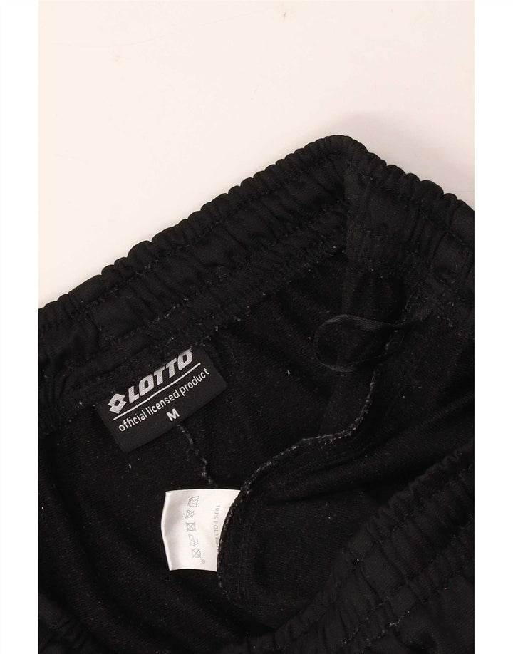 Pantaloni da tuta da uomo Lotto Joggers medio poliestere nero
