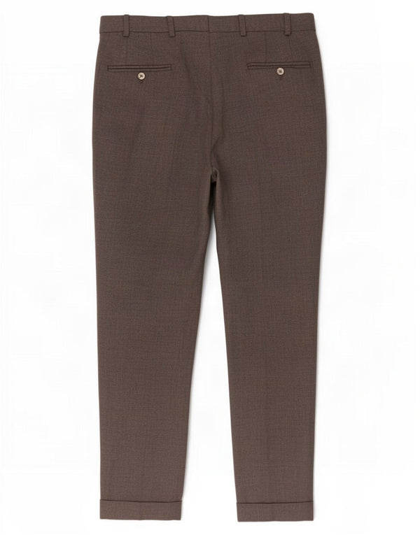 Massimo Dutti Mens Slim Fit Chino Trousers EU 40 Medium W31 L30 Grey Cotton