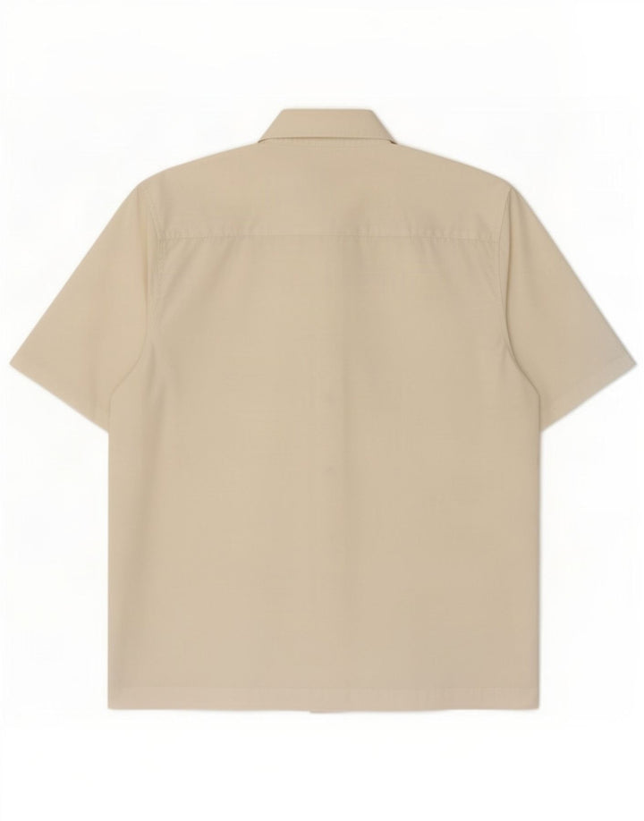 Camicia a maniche corte da uomo Levi's Large in cotone bianco sporco