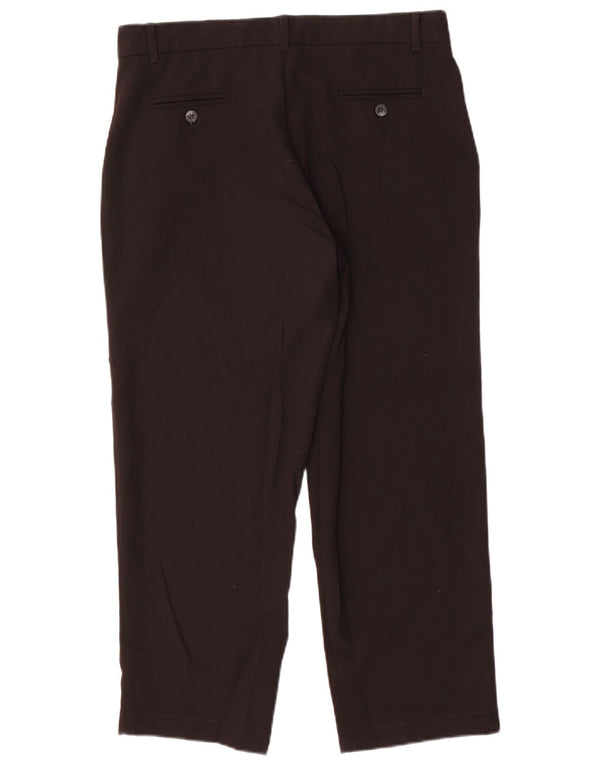 Pantaloni chino larghi Husky da ragazzo Izod 15-16 anni W32 L25 neri