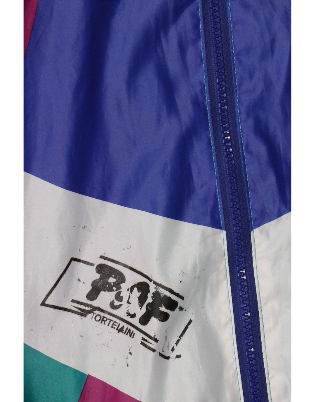 Giacca sportiva da uomo con cappuccio Asics, giacca in poliammide color block blu medio