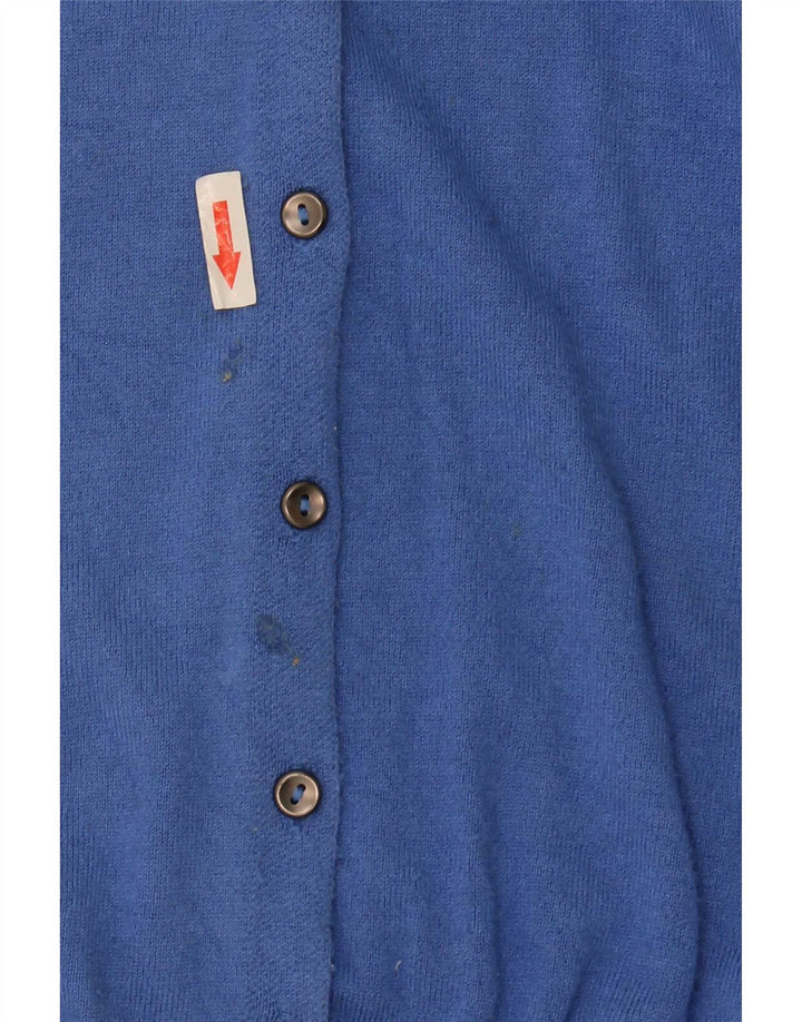 Maglione cardigan da donna Marks & Spencer UK 12 Viscosa blu medio