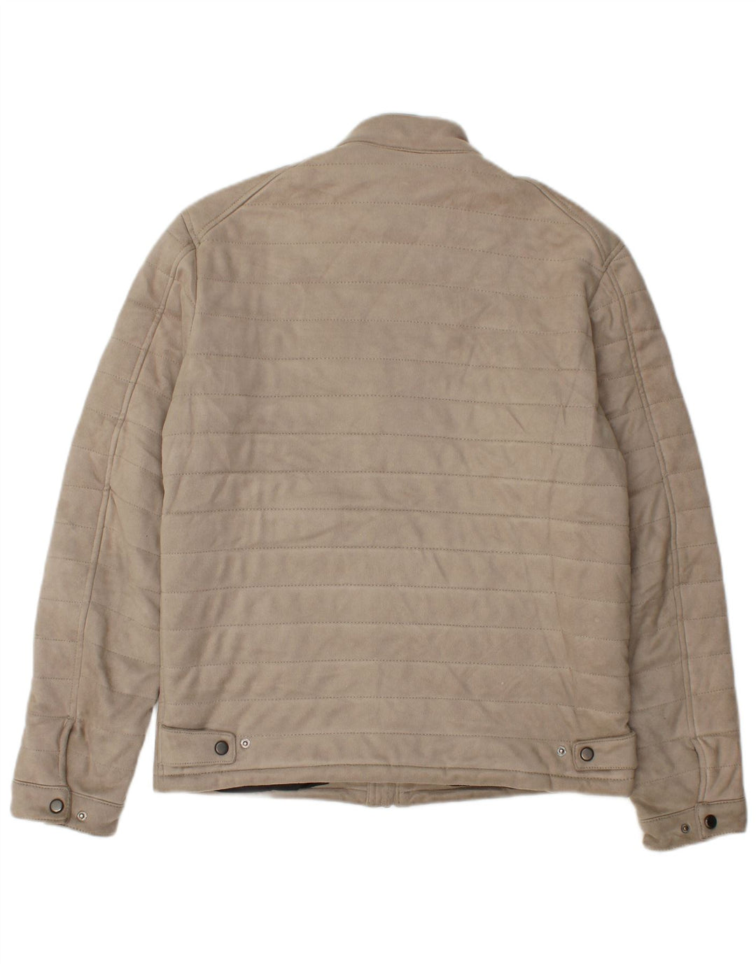 Giubbotto bomber da uomo Zara UK 38 Poliestere beige medio