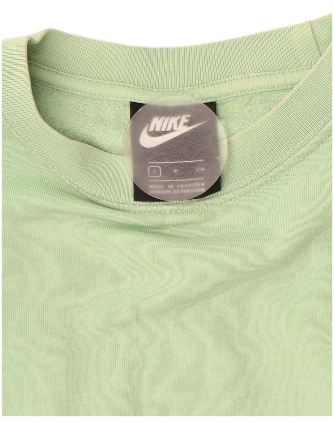 Felpa oversize da donna NIKE, maglione UK 10, piccolo cotone verde