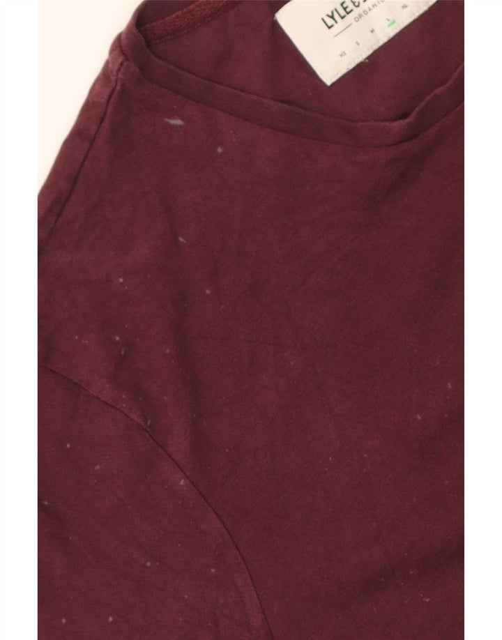 T-shirt da uomo Lyle & Scott Top grande in cotone marrone