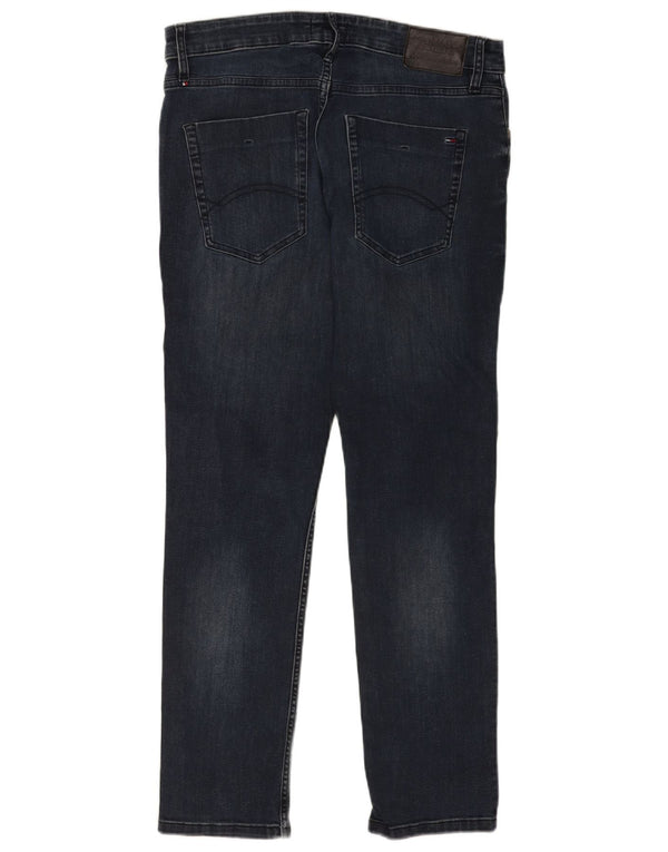 Tommy Hilfiger Uomo Scanton Slim Jeans W34 L32 Blu Navy Cotone