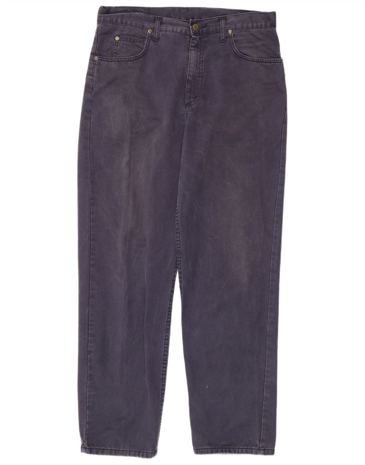 Pantaloni casual affusolati Kansas da uomo LEE W34 L32 in cotone blu navy