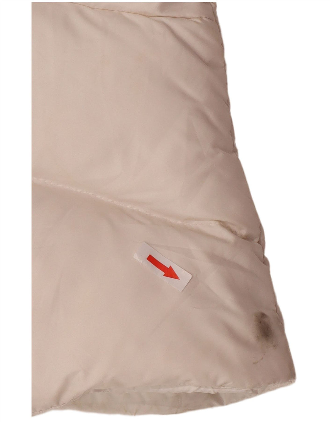 Gilet imbottito con cappuccio da donna Nike UK 12/14 poliestere bianco medio