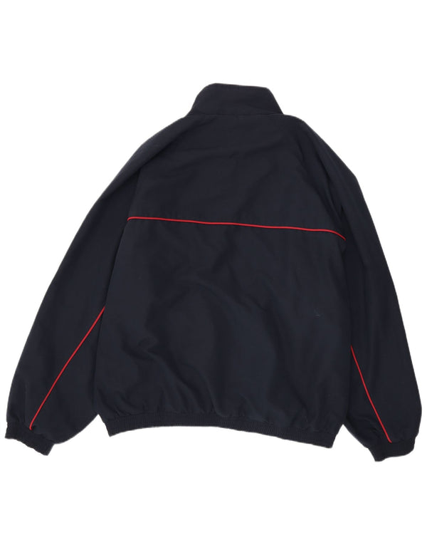 Giacca da ginnastica da uomo Reebok XL blu navy in poliestere