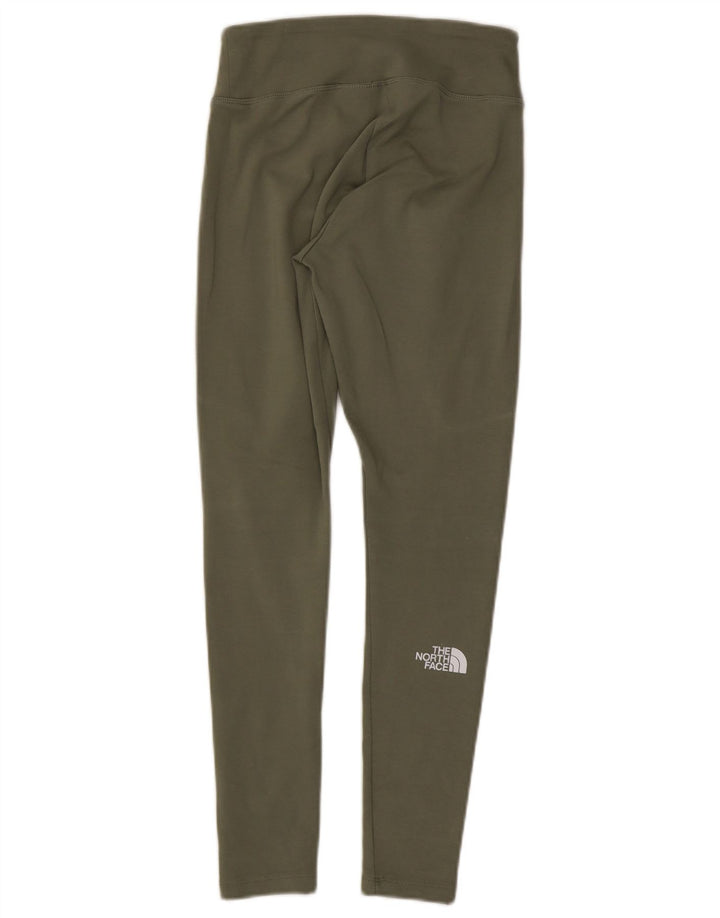 THE NORTH FACE Womens Leggings UK 8 Small  Khaki Cotton