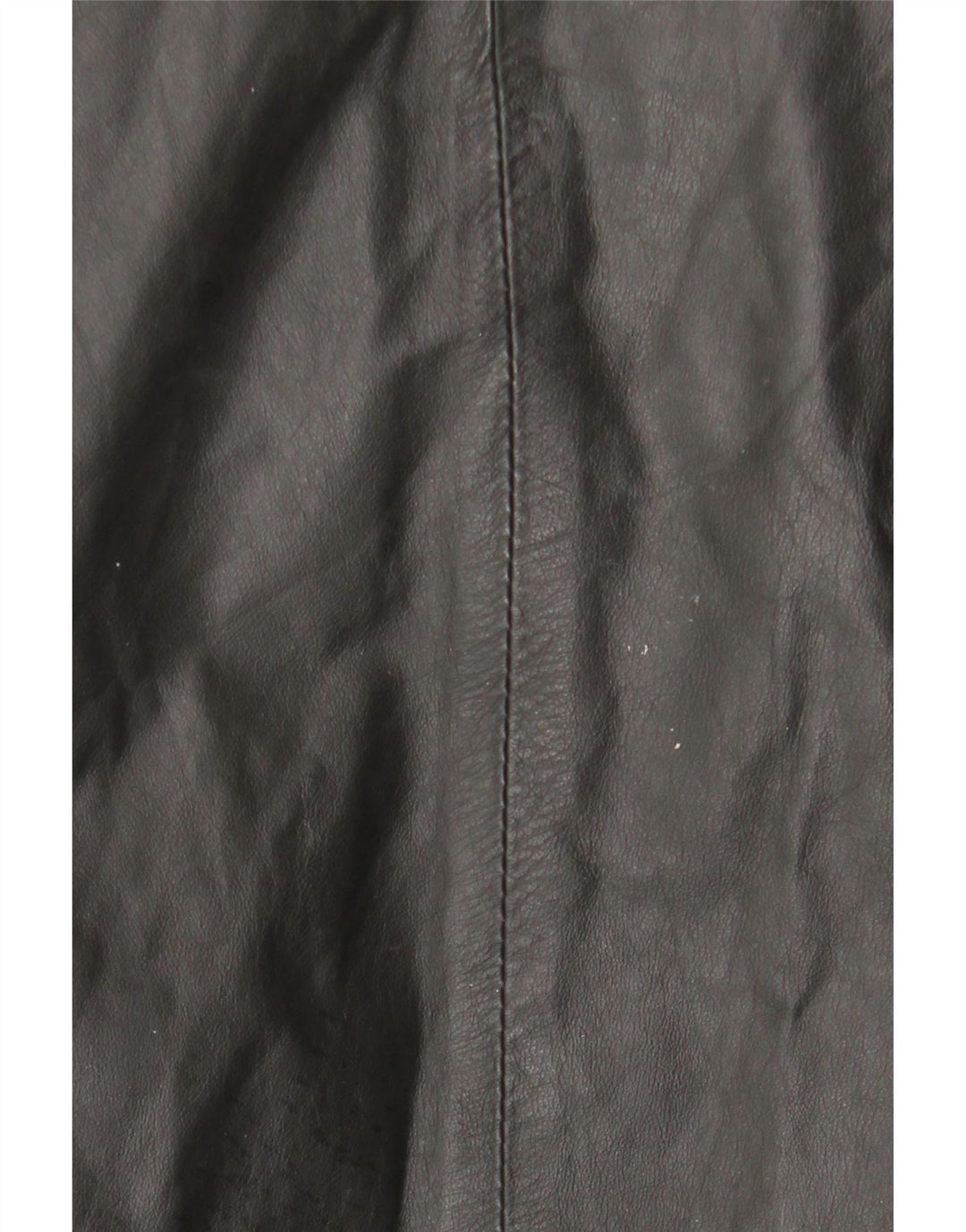 Cappotto in pelle con cappuccio da donna vintage IT 44 in pelle nera media