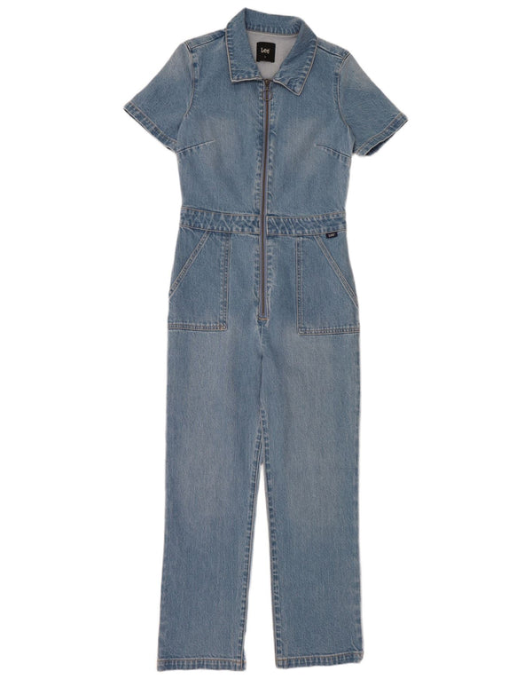 Tuta in denim da donna Lee US 10 grande cotone blu