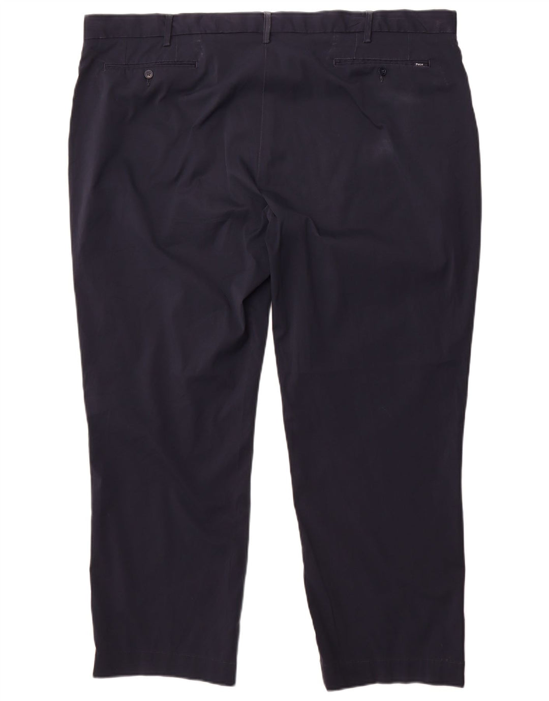 Pantaloni chino da uomo Polo Ralph Lauren W46 L30 poliestere blu navy