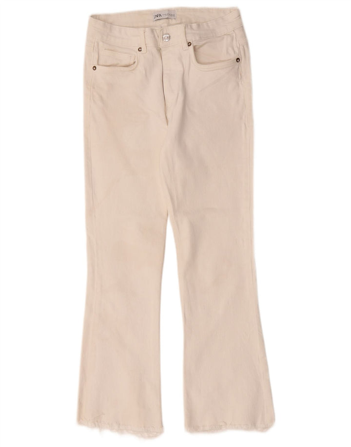 Jeans Bootcut da donna Zara EU 40 medio W30 L25 cotone bianco