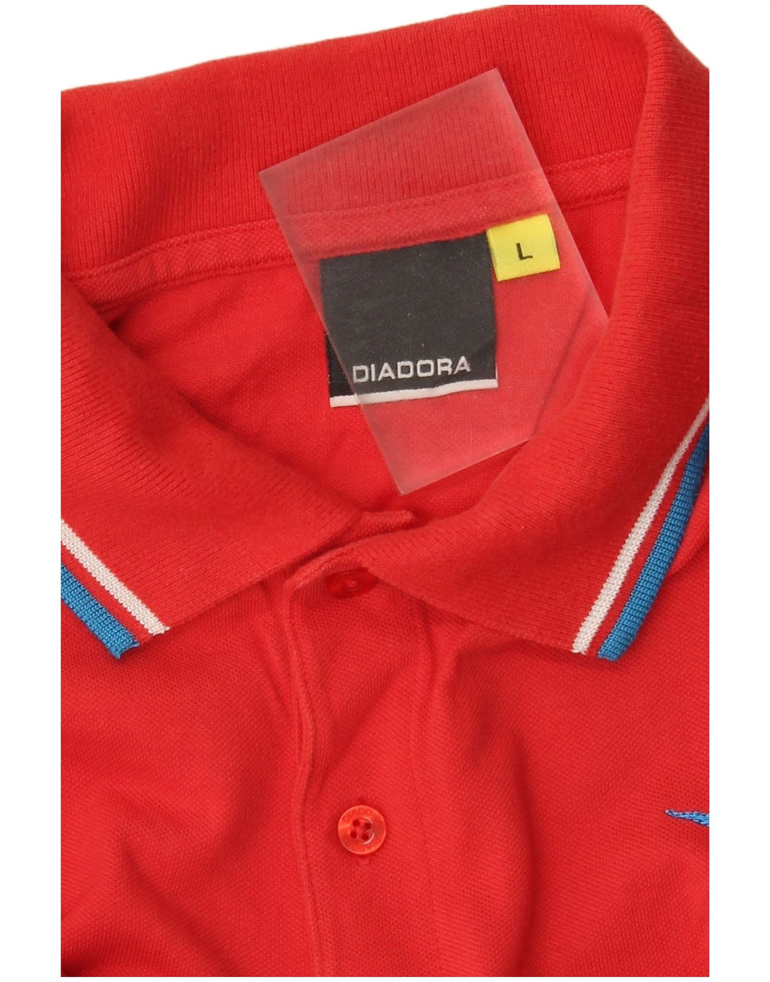 Polo Diadora Uomo Manica Lunga Large Rossa