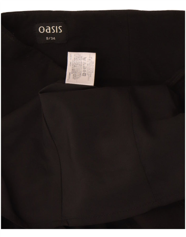 Gonna longuette da donna Oasis UK 8 piccola W24 poliestere nero