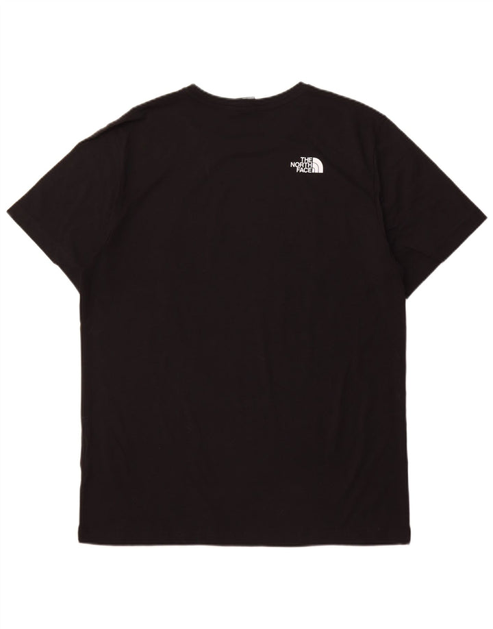 THE NORTH FACE T-shirt grafica da uomo grande in cotone nero