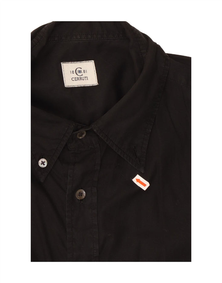 Camicia grafica da uomo CERRUTI 1881 XL Nera