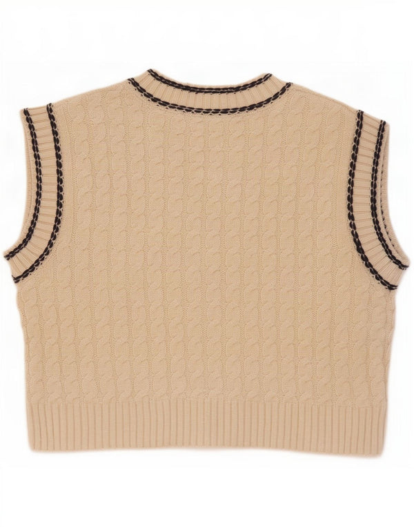 Canotta corta per bambina Zara 13-14 anni in poliestere beige