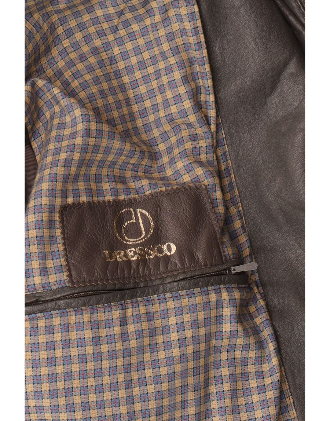 Cappotto in pelle da uomo DRESSCO IT 54 2XL Pelle grigia