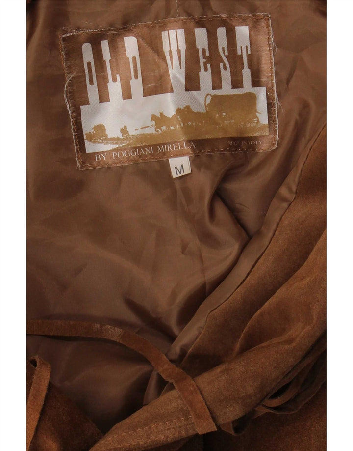 Giacca vintage in pelle scamosciata da uomo UK 38 Marrone medio