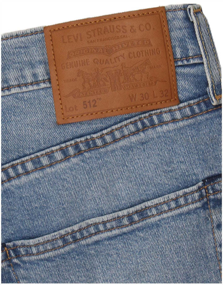 LEVI'S Mens 512 Slim Tapered Jeans W30 L32 Blue Cotton