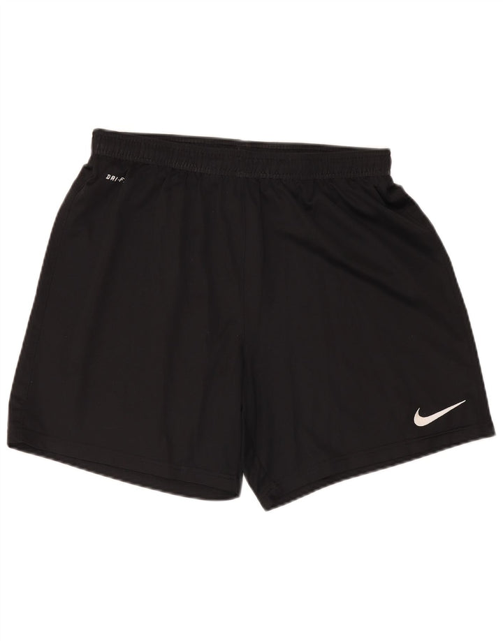 Pantaloncini sportivi Nike Dri Fit da uomo, grandi, in poliestere nero