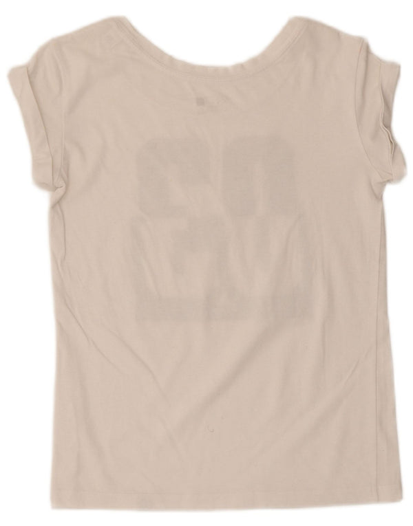 T-shirt grafica Adidas Climalite da donna UK 4/6 XS bianca