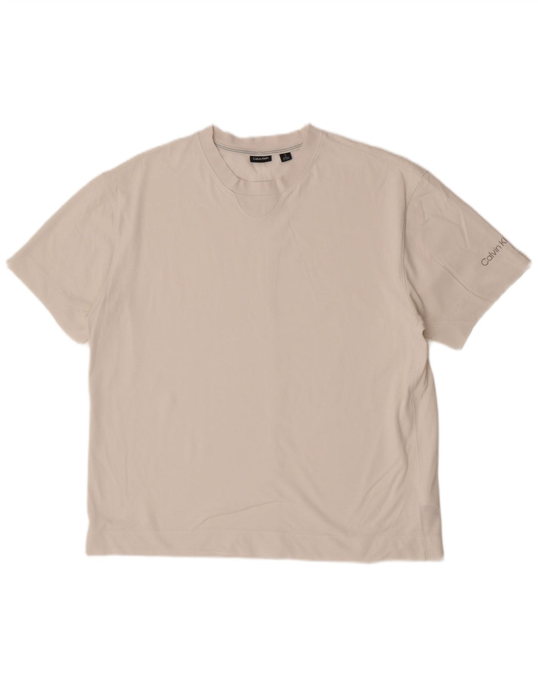 Maglietta da uomo Calvin Klein Top Large in cotone bianco