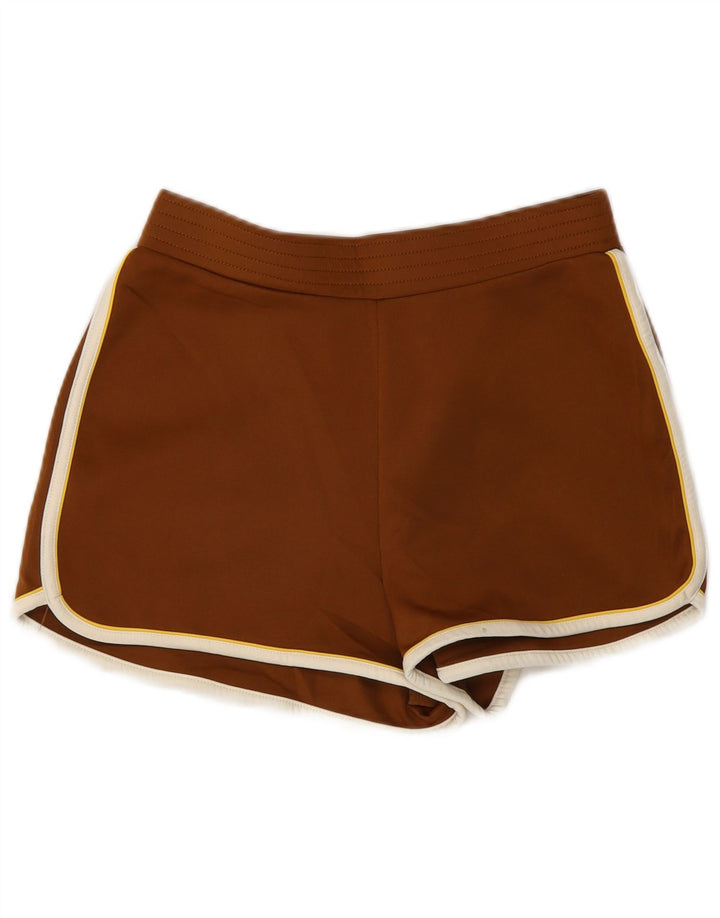 Pantaloncini sportivi Zara da donna, vestibilità rilassata, UK 14, poliestere marrone medio