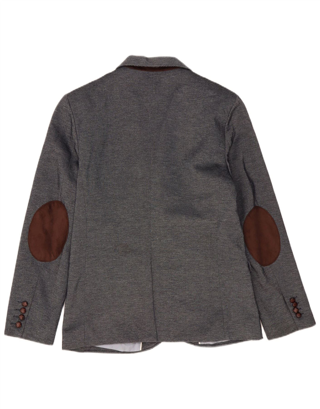 ZARA Giacca Blazer a 2 Bottoni da Uomo EU 48 Poliestere Grigio Medio