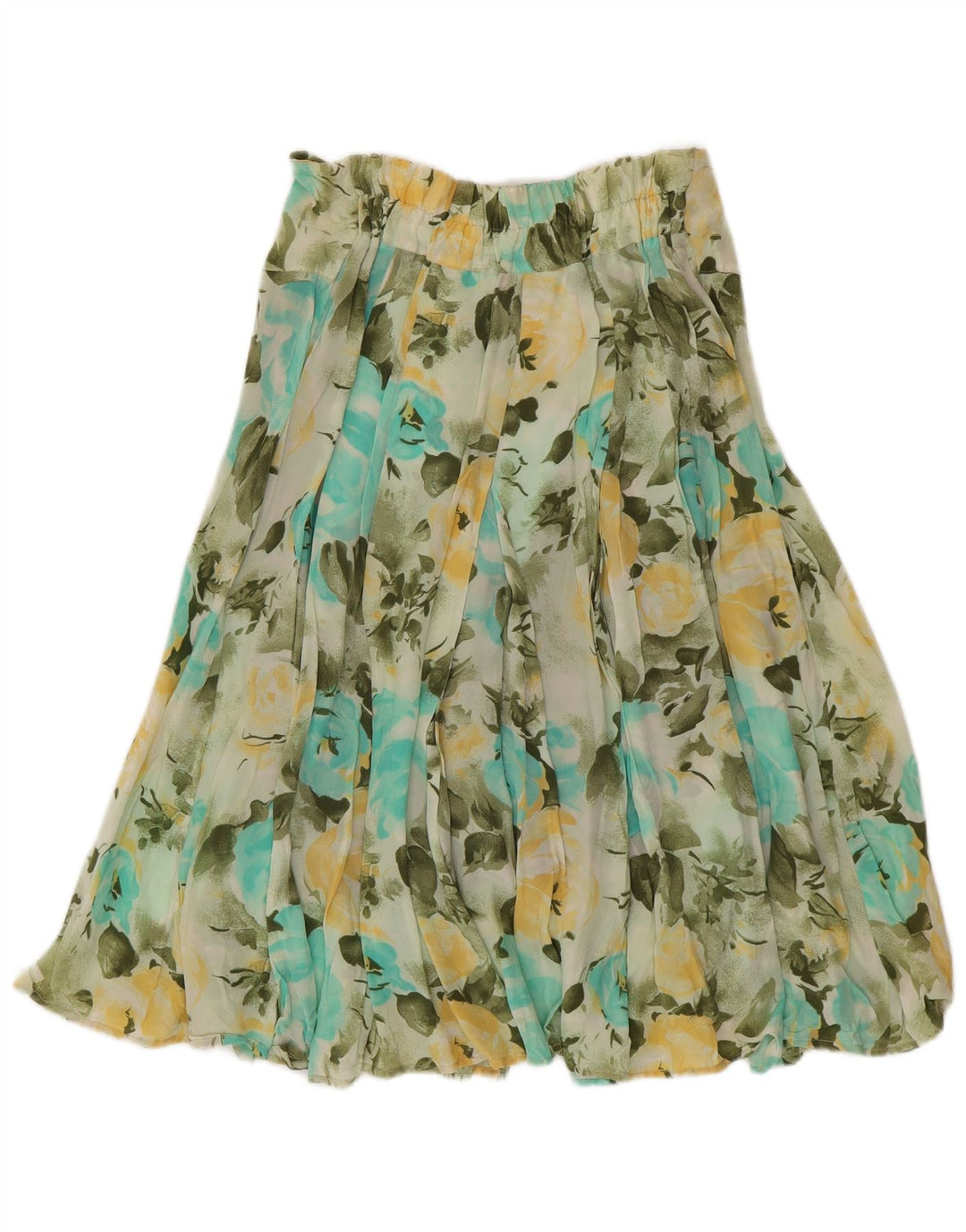 MARIA GRAZIA SEVERI Gonna Svasata Donna IT 42 Media W30 Verde Floreale