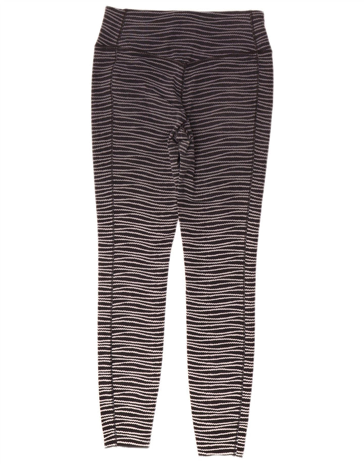 Leggings Nike Dri Fit da donna UK 14 medio nero a righe