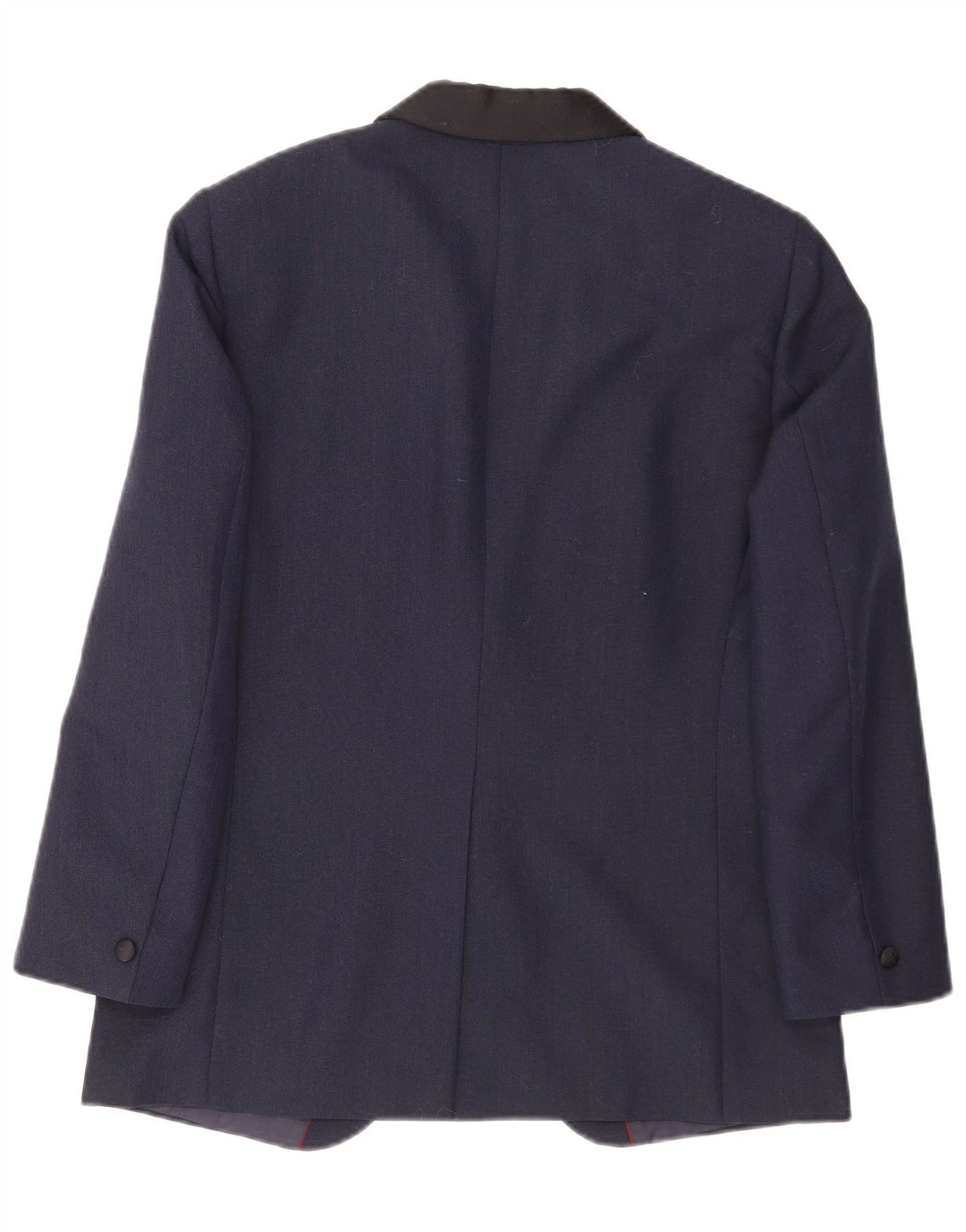 Giacca blazer da uomo a 1 bottone Kruunu UK 36 piccola in lana color block blu navy