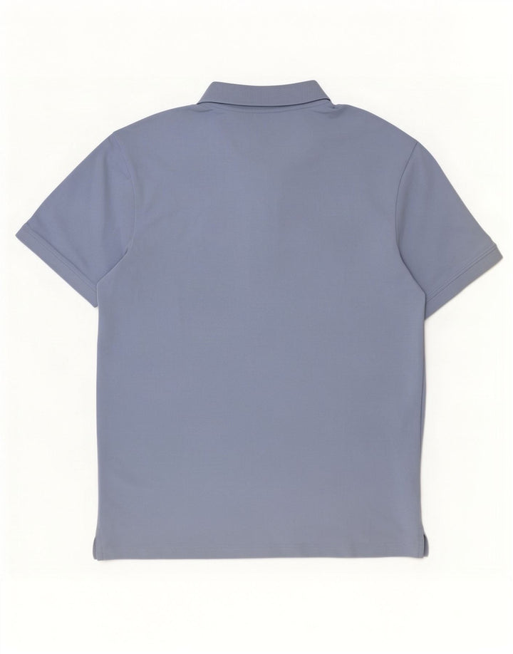 Polo da uomo Lyle & Scott in cotone blu medio