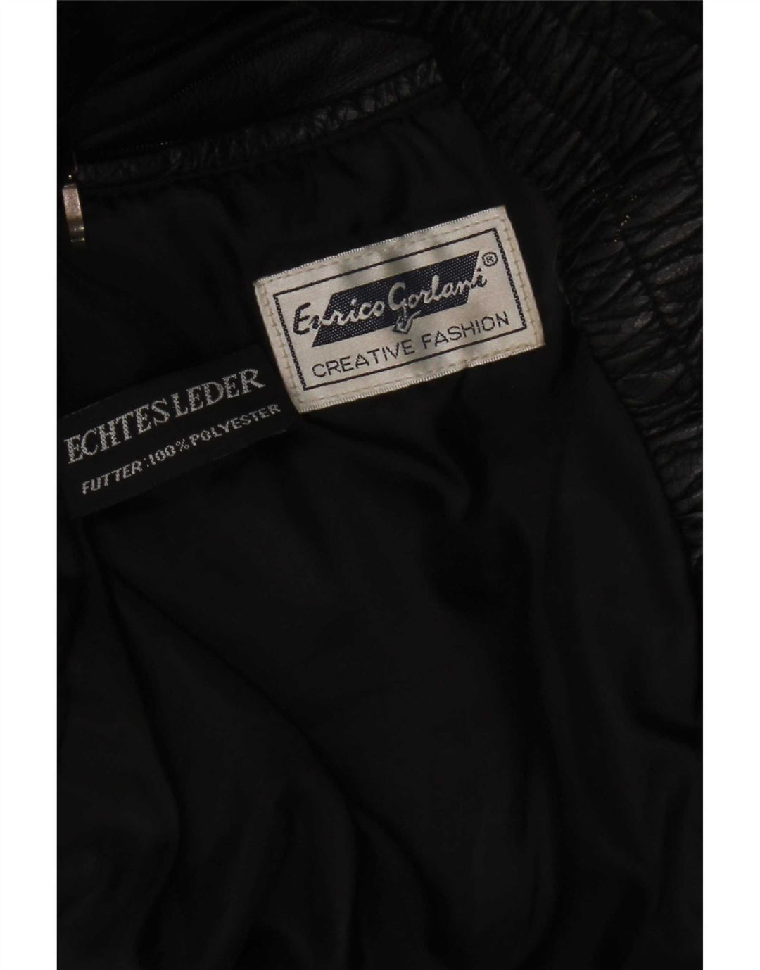 Gilet in pelle da donna Enrico Gorlani UK 38 medio nero