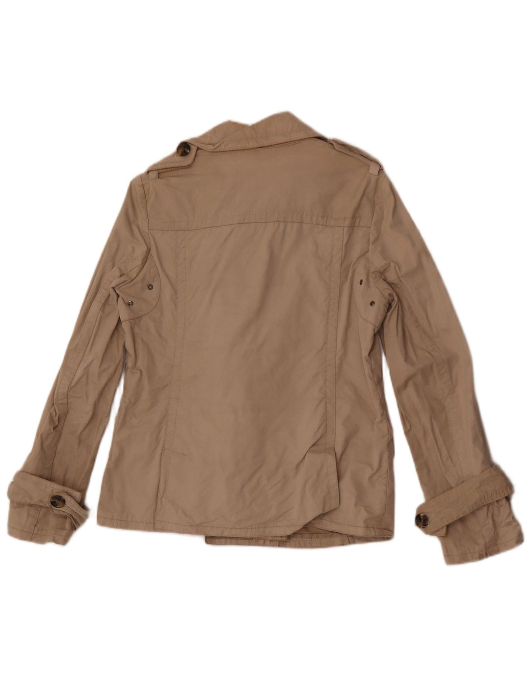Trench corto doppiopetto da donna Massimo Dutti UK 14 Beige medio