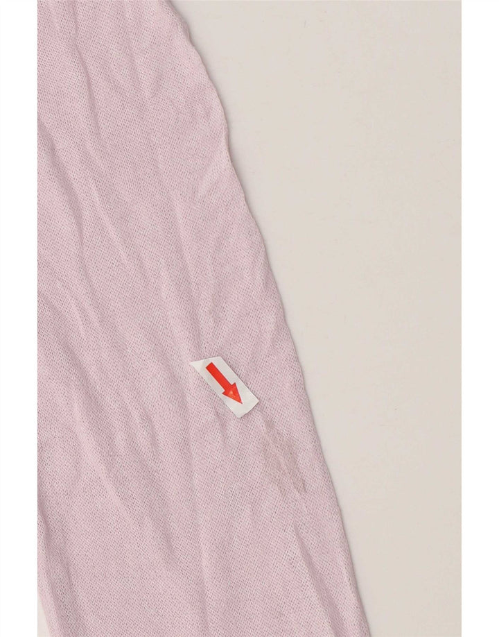 Marks & Spencer Top manica lunga da donna UK 10 piccolo rosa viscosa