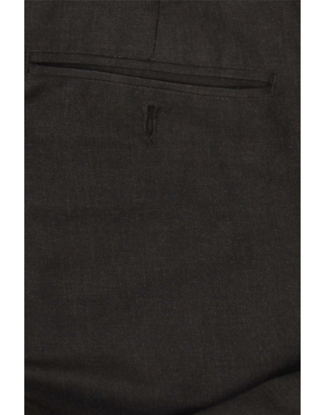 Pantaloni da abito dritti su misura da uomo Marks & Spencer W38 L31 poliestere grigio