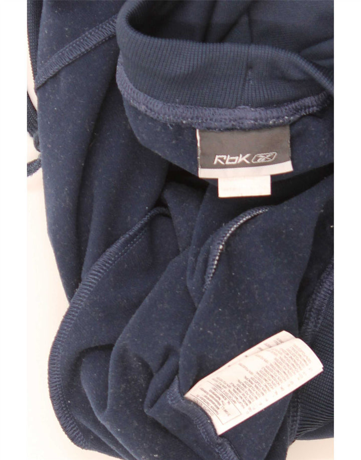 Pantaloni da tuta da uomo Reebok Large in poliestere blu navy