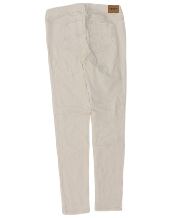Jeans skinny da donna Abercrombie & Fitch US 8 medi W29 L31 cotone bianco