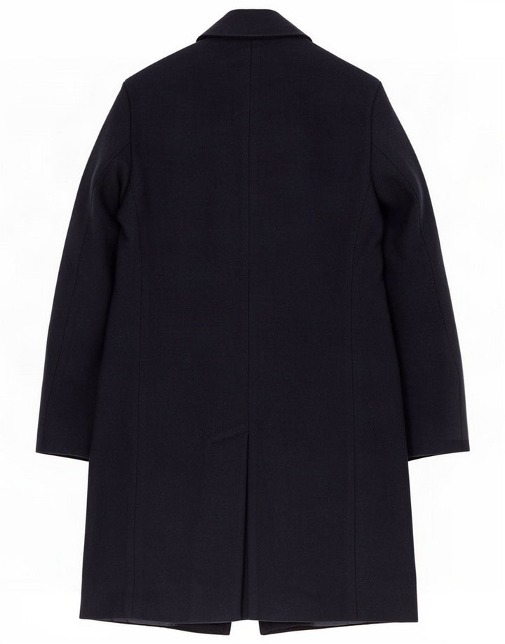 Marks & Spencer Cappotto da donna UK 10 Small Blu Navy Poliestere