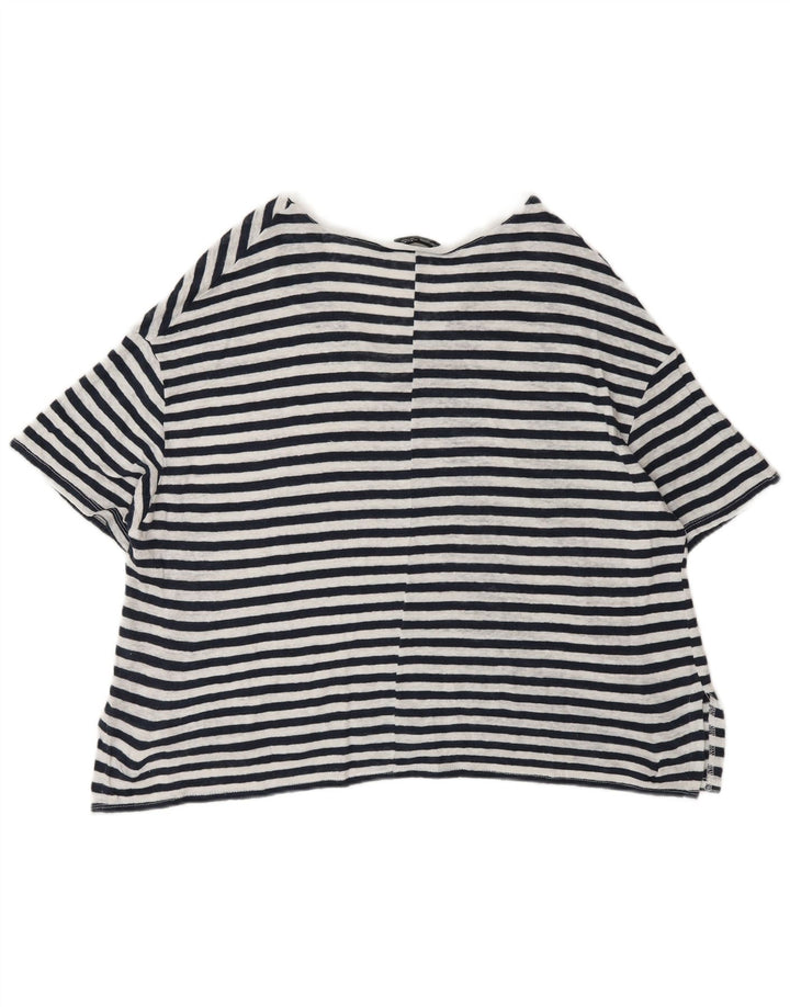 T-shirt oversize da donna Zara UK 14 gessata media nera