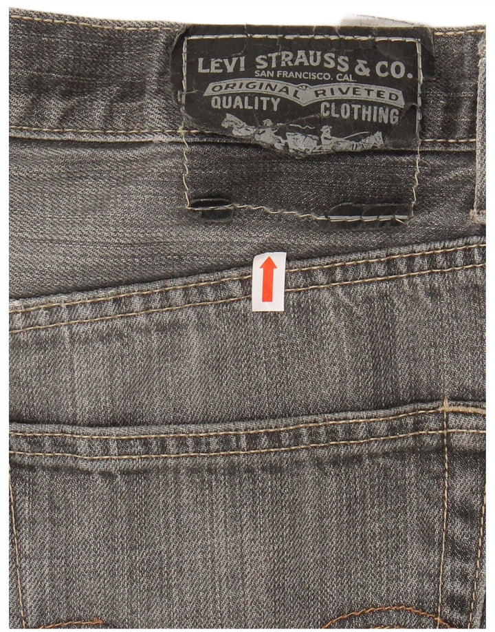 LEVI'S Jeans dritti da uomo 505 W33 L30 Cotone grigio
