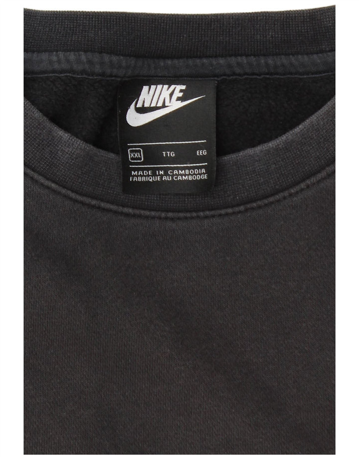 Felpa da uomo ampia NIKE, vestibilità ampia, 2XL nera