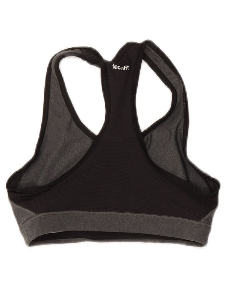 Canottiera grafica Adidas da donna con reggiseno sportivo piccolo grigio